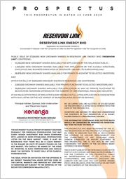 Reservoir link energy bhd share price